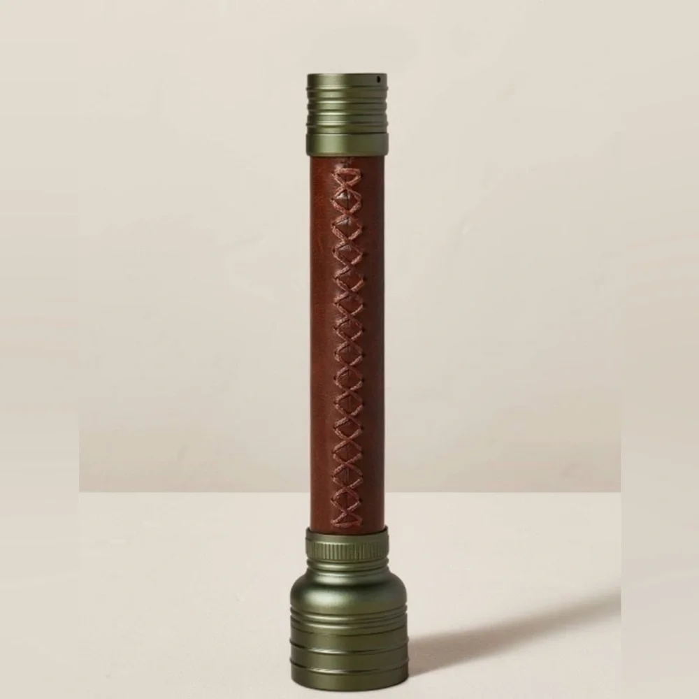 NWT Hearth & Hand Green and Brown LED Flashlight - Picture 2 of 4